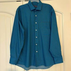 Men’s Alan Flusser size XL, long sleeve button down shirt